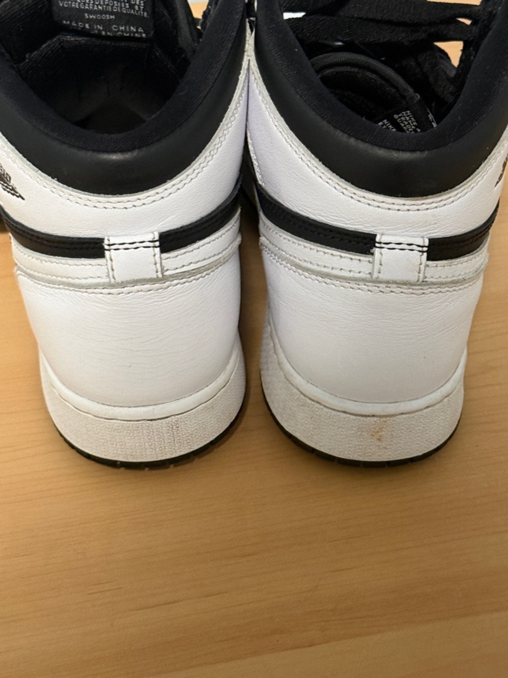 Nike Kids Black and White High-Top Sneakers - Picture 5 of 9